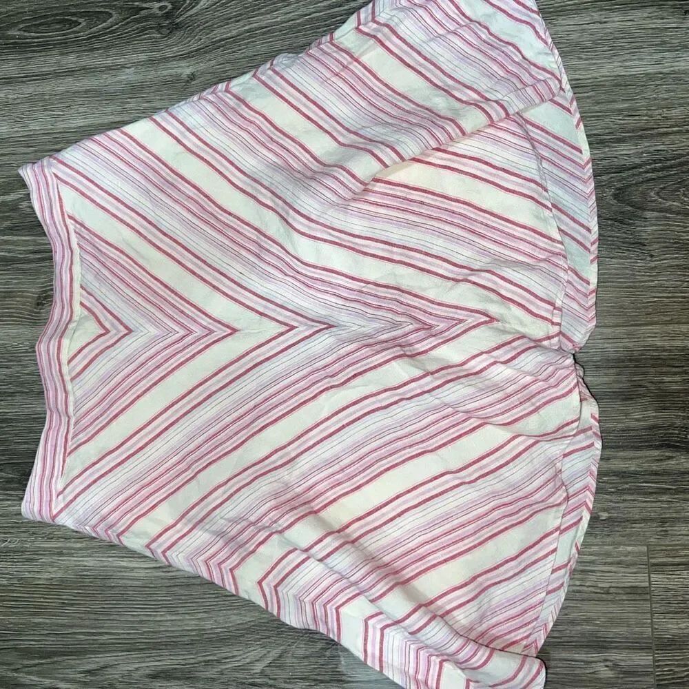 Banana Republic 6P stripped linen skirt